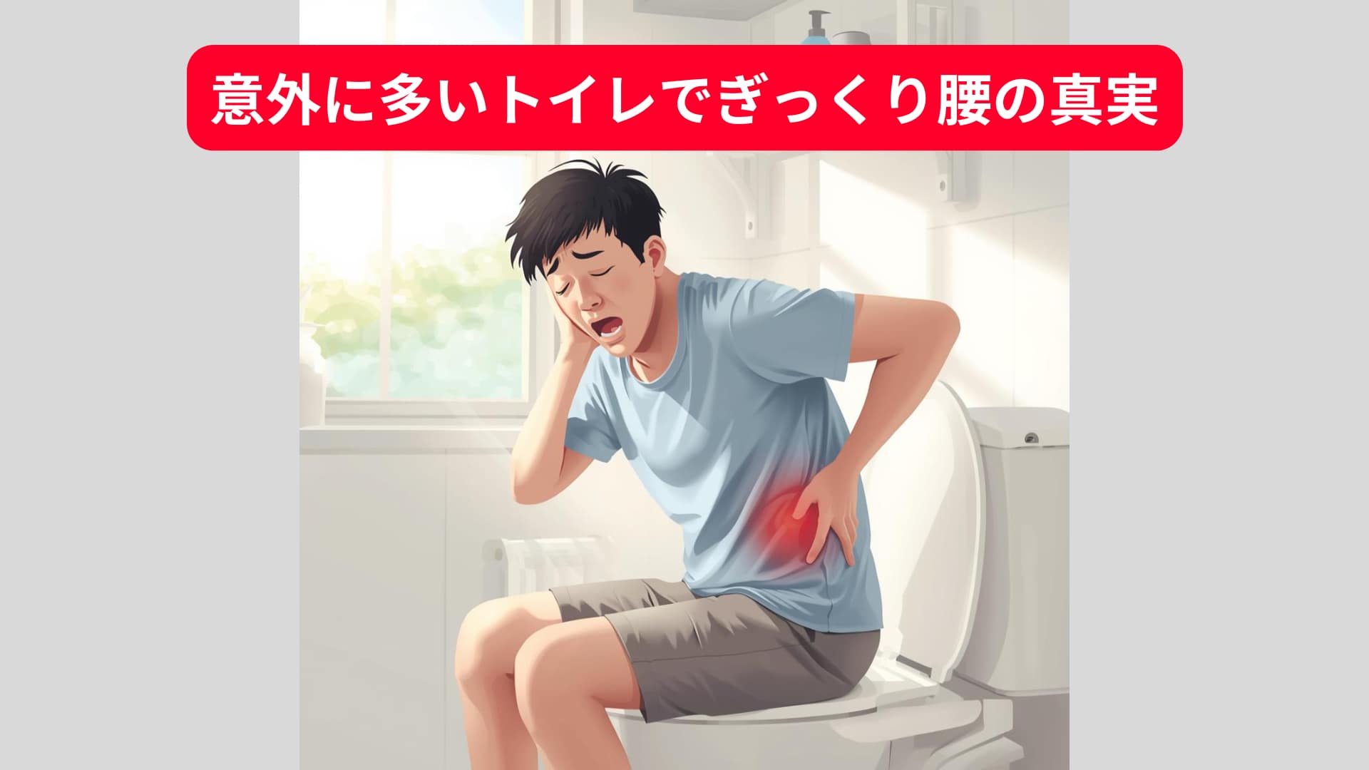 Read more about the article 意外に多いトイレでぎっくり腰の真実